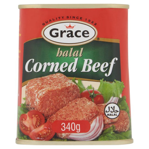 Grace 100% Halal Corned Beef 340g Botiga