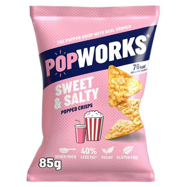 PopWorks Sweet & Salty Popped Crisps Sharing Bag 85g Botiga