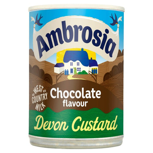 Ambrosia Chocolate Custard Can 400g Botiga