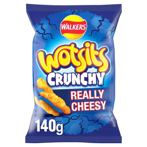 Walkers Wotsits Crunchy Really Cheesy Sharing Bag Snacks 140g Botiga