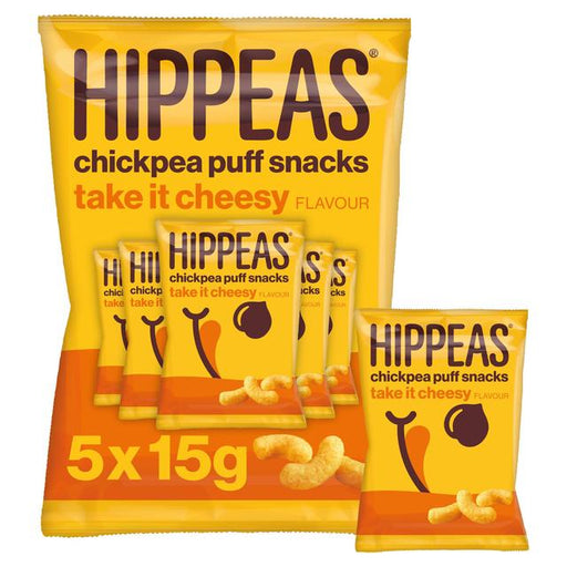 Hippeas Chickpea Puffs - Take it Cheesy Multipack 5 x 15g Botiga