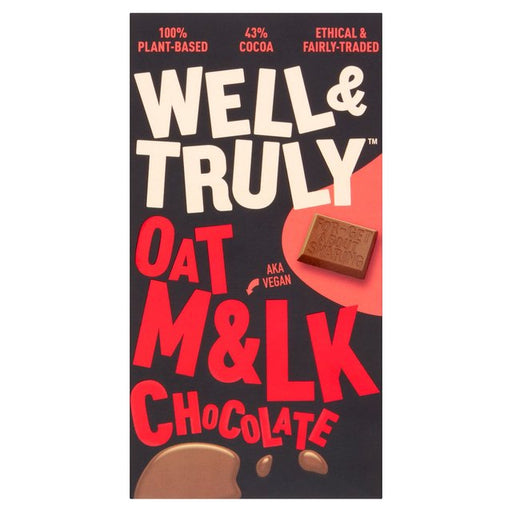 Well&Truly Oat Milk Chocolate 90g Botiga