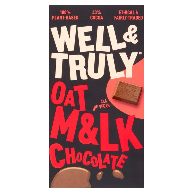 Well&Truly Oat Milk Chocolate 90g Botiga