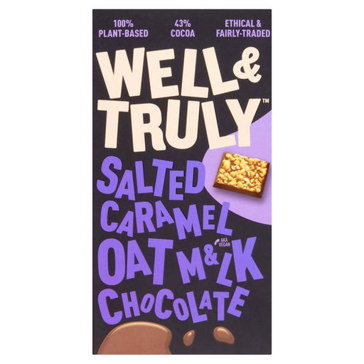 Well&Truly Oat Milk Chocolate Salted Caramel 90g Botiga