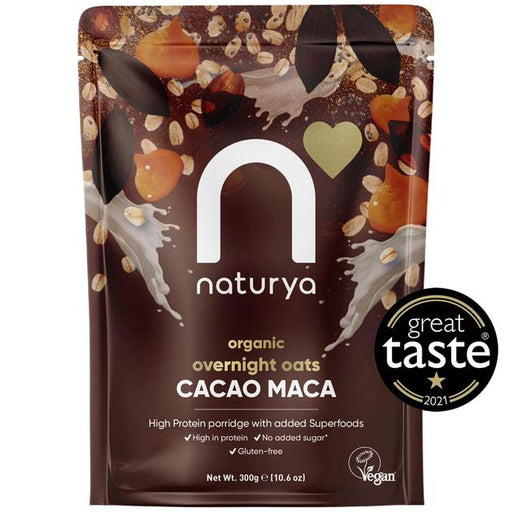 Naturya Organic Overnight Breakfast Oats Cacao Maca 300g Botiga