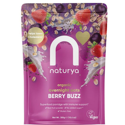 Naturya Organic Overnight Breakfast Oats Berry Buzz 300g Botiga