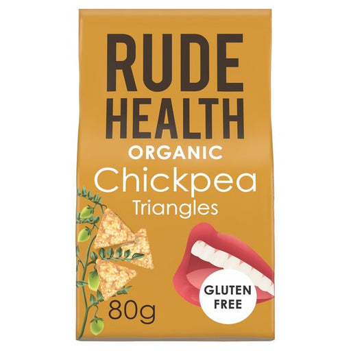 Rude Health Organic Chickpea Triangles 80g Botiga