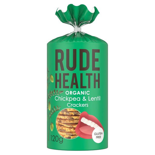 Rude Health Chickpea & Lentil Crackers 120g Botiga