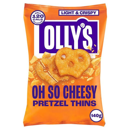 Olly's Pretzel Thins - Oh So Cheesy 140g Botiga