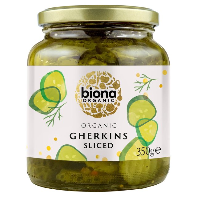 Biona Organic Gherkin Slices 350g Botiga