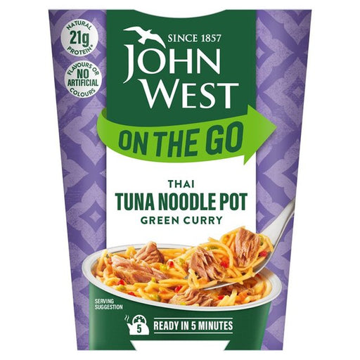 John West On The Go Thai Green Curry Tuna Noodle Pot 120g Botiga
