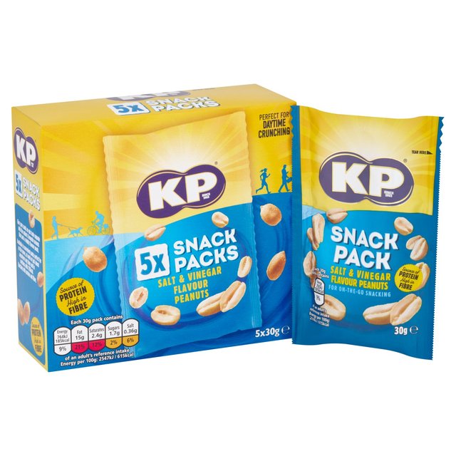 KP Salt & Vinegar Peanuts Multipack 5 x 30g Botiga