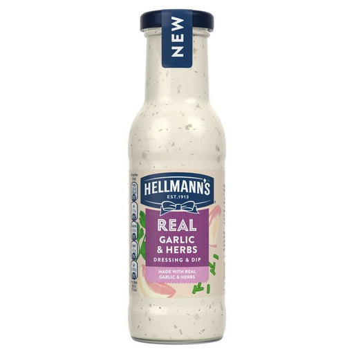 Hellmann's Garlic & Herb Salad Dressing & Dip 250ml Botiga