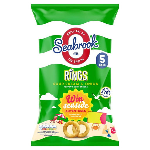 Seabrook Loaded Rings Sour Cream & Onion 5 per pack Botiga