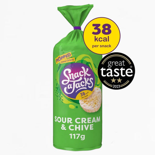 Snack a Jacks Sour Cream & Chive Sharing Rice Cakes 117g Botiga
