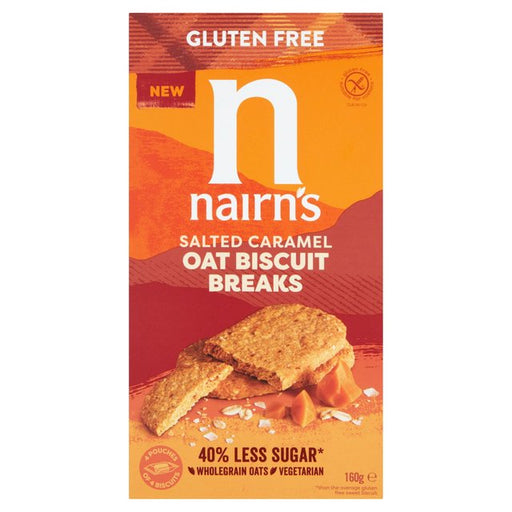 Nairns Gluten Free Salted Caramel Biscuit Breaks 160g Botiga