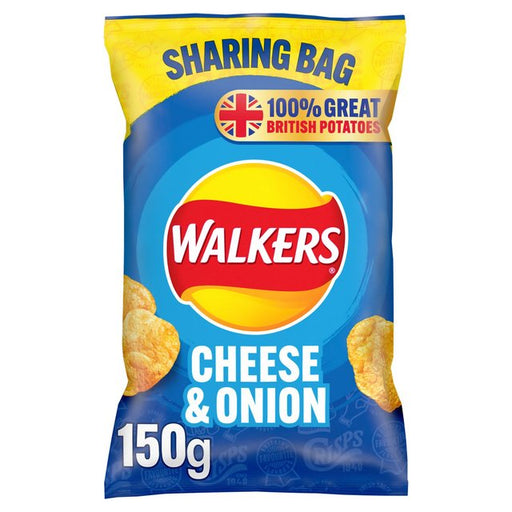 Walkers Cheese & Onion Sharing Bag Crisps 150g Botiga