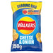 Walkers Cheese & Onion Sharing Bag Crisps 150g Botiga