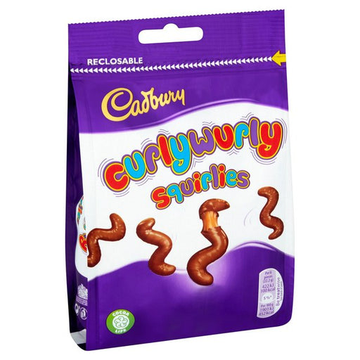 Cadbury Curly Wurly Squirlies Chocolate Bag 110g Botiga