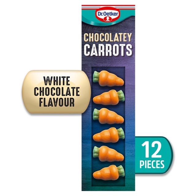 Dr. Oetker 12 Chocolate Flavour Carrots Cake Decorations 13g Botiga