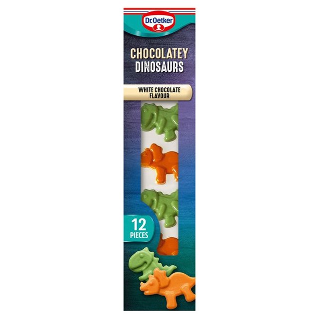 Dr. Oetker Chocolatey Dinosaurs White Chocolate Flavour 20g Botiga