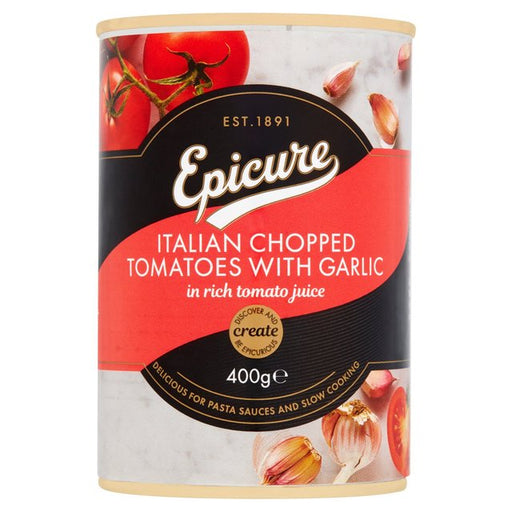 Epicure Italian Chopped Tomatoes & Garlic 400g Botiga