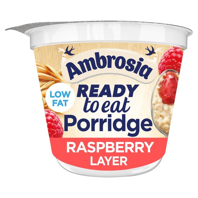 Ambrosia Ready To Eat Porridge with Raspberry Layer 210g Botiga