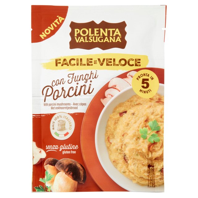 Polenta Valsugana Quick&Easy with Porcini Mushrooms 80g Botiga