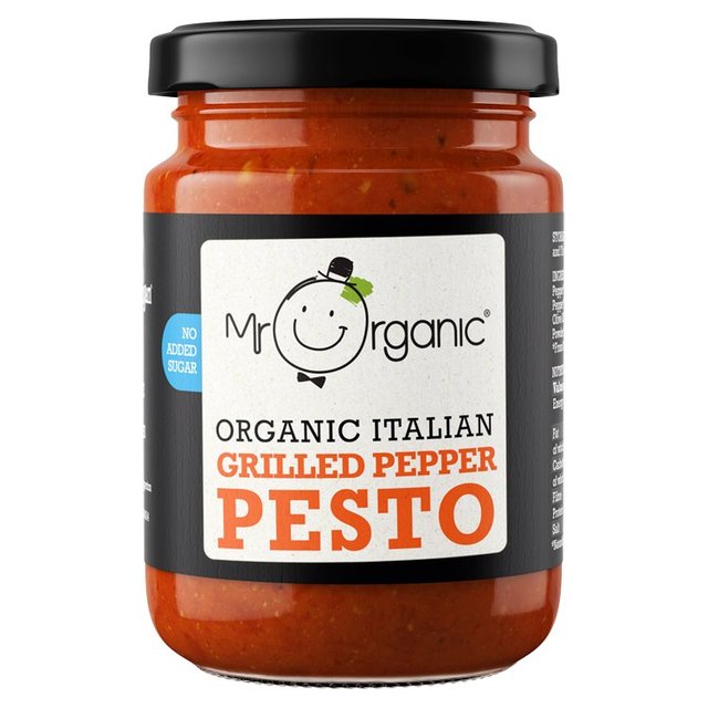 Mr Organic Grilled Pepper Pesto 130g Botiga