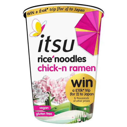 itsu chick-n ramen rice noodles cup 64g Botiga