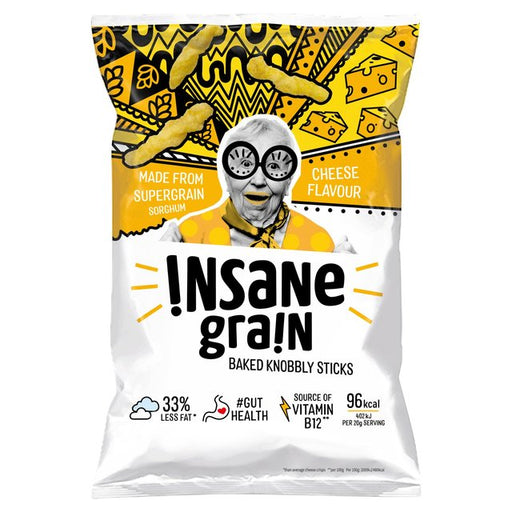 Insane Grain Cheese - Baked Knobbly Sticks 80g Botiga