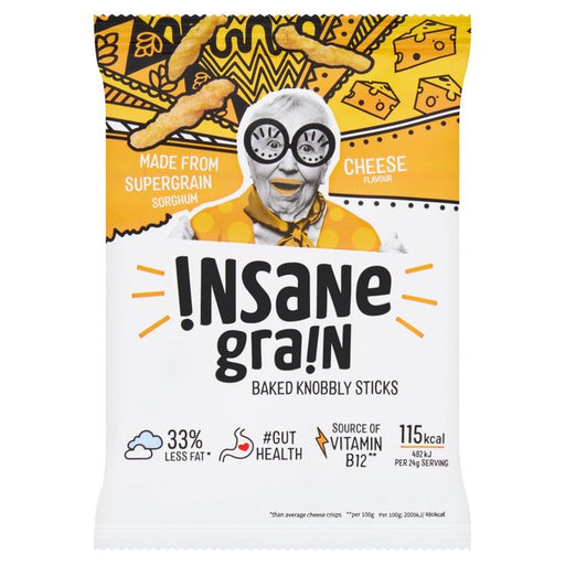 Insane Grain Cheese - Baked Knobbly Sticks 24g Botiga