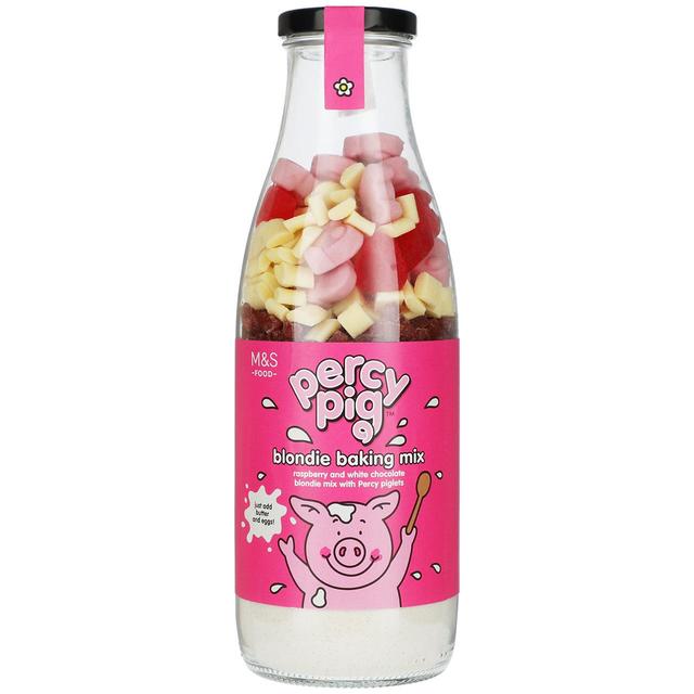 M&S Percy Pig Blondies Baking Bottle Mix 615g Botiga