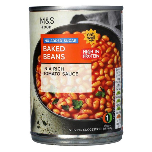 M&S No Added Sugar Baked Beans 390g Botiga