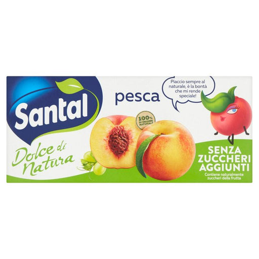 Santal No Sugar Peach 3 x 200ml Botiga