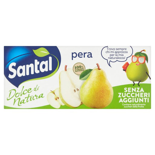 Santal No Sugar Pear 3 x 200ml Botiga