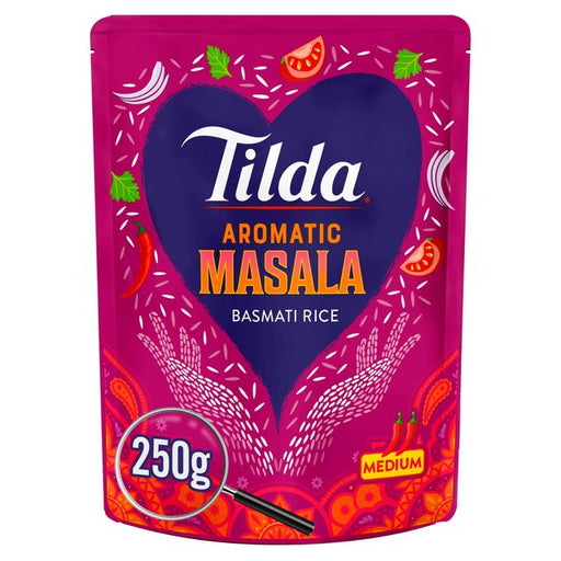 Tilda Microwave Masala Basmati Rice 250g Botiga