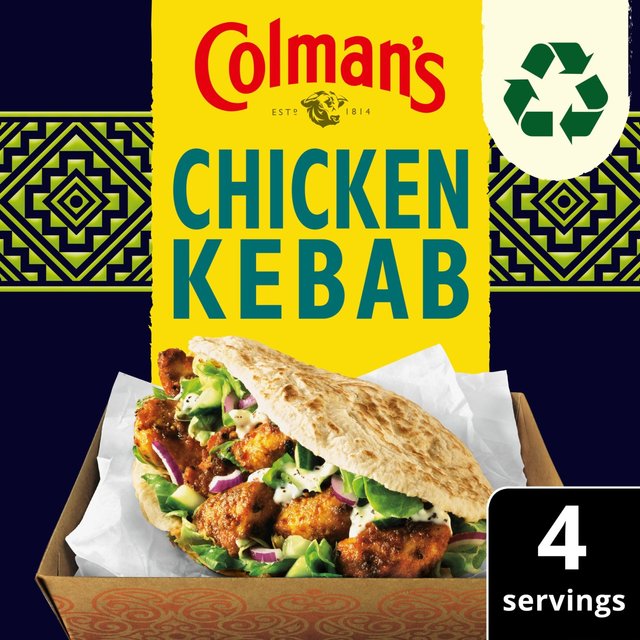 Colman's Chicken Kebab Dry Packet Mix 30g Botiga