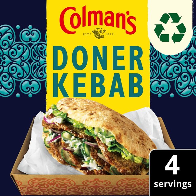 Colman's Doner Kebab Dry Packet Mix 38g Botiga