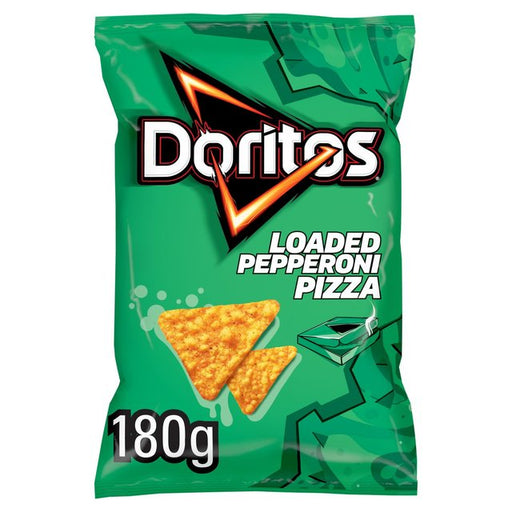 Doritos Loaded Pepperoni Pizza Tortilla Chips Sharing Bag Crisps 180g Botiga