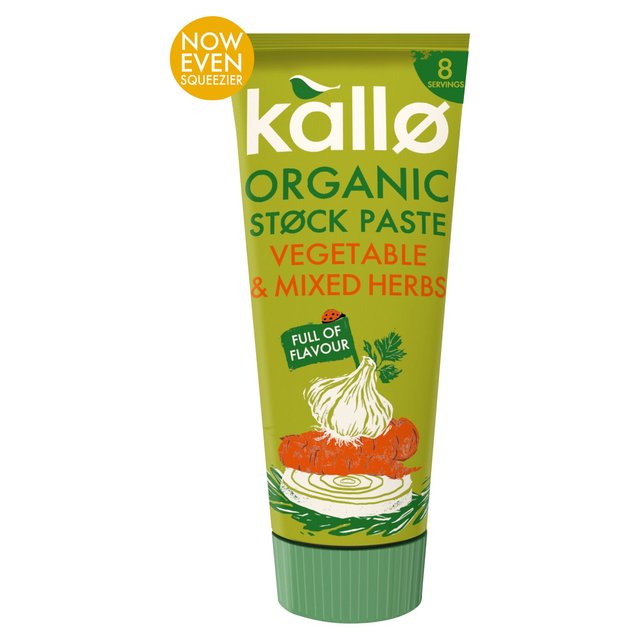 Kallo Organic Vegetable and Mixed Herbs Stock Paste 100g Botiga