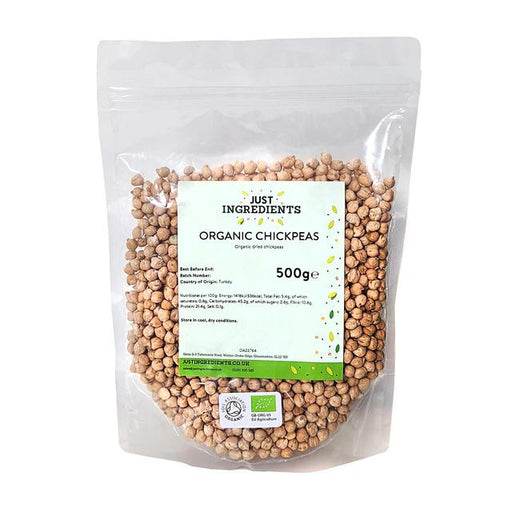 JustIngredients Organic Chickpeas 500g Botiga