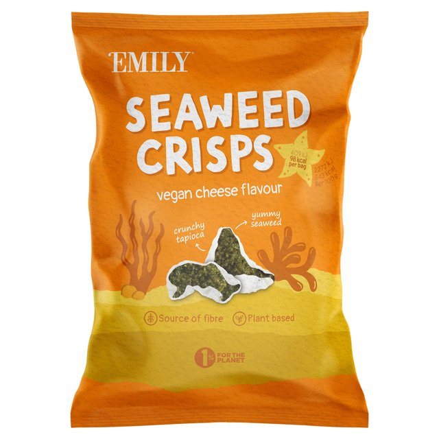 Emily Seaweed Crisps, Vegan Cheese 18g Botiga