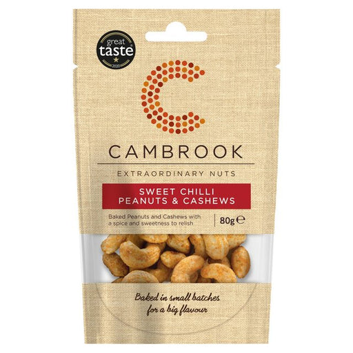 Cambrook Baked Sweet Chilli Peanuts & Cashews 80g Botiga