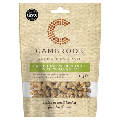 Cambrook Baked Cashews & Peanuts with Chilli & Lime 140g Botiga