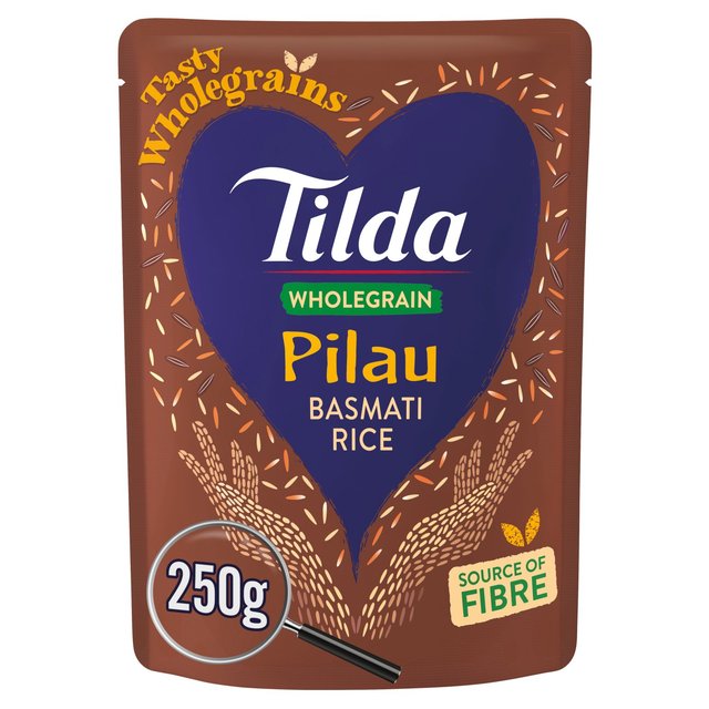 Tilda Microwave Wholegrain Pilau Basmati Rice 250g Botiga