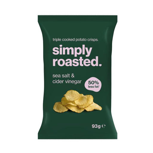 Simply Roasted Sea Salt & Cider Vinegar Crisps 93g Botiga