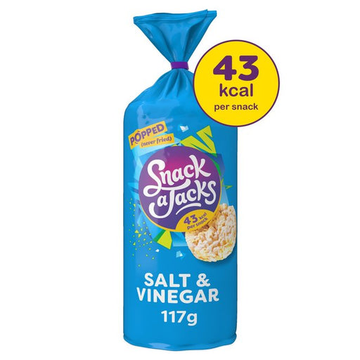 Snack a Jacks Salt & Vinegar Jumbo Rice Cakes 117g Botiga