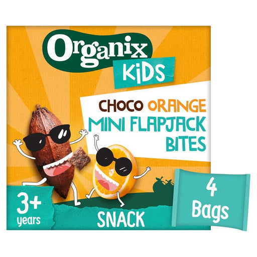 Organix KIDS Crazy Choco Orange Mini Organic Flapjack Bites 4 x 23g Botiga