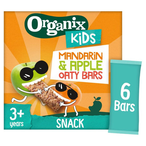 Organix KIDS Marvellous Mandarin & Apple Organic Oat Snack Bars Multi 6 x 23g Botiga